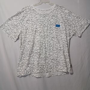 Brooklyn Cloth Mfg Co. White and Black Geometric Tee